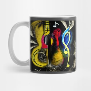 Abstract Image Of Musical Symbols Mug